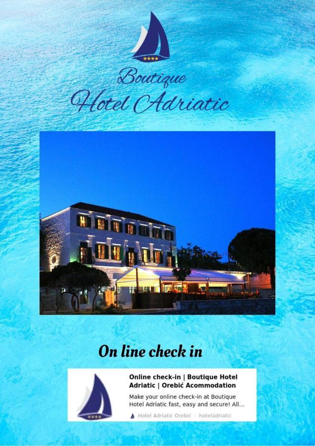 Heritage Boutique Hotel Adriatic-Adults Only Orebić Eksteriør billede